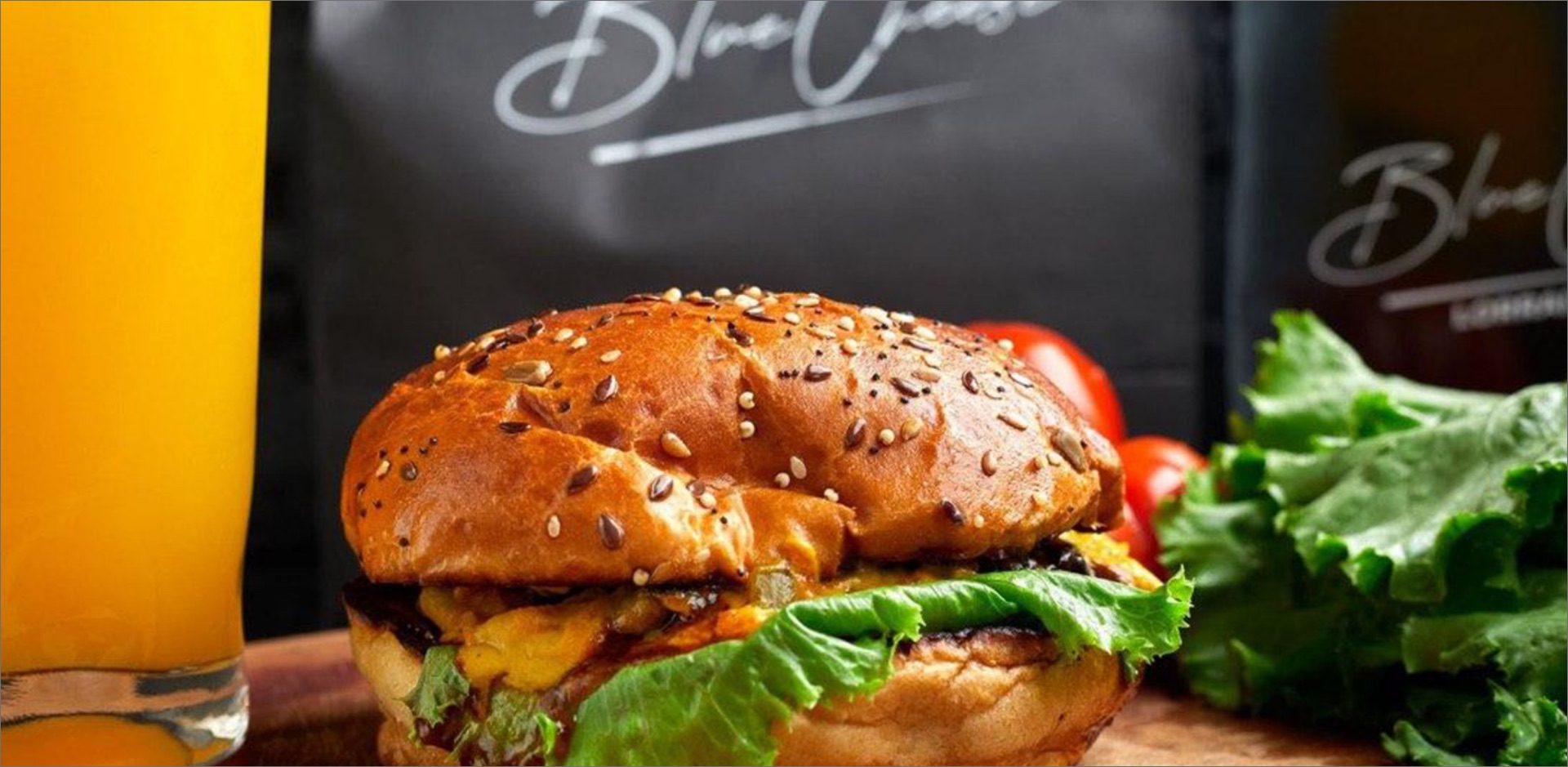 Blue Cheese burger packaging