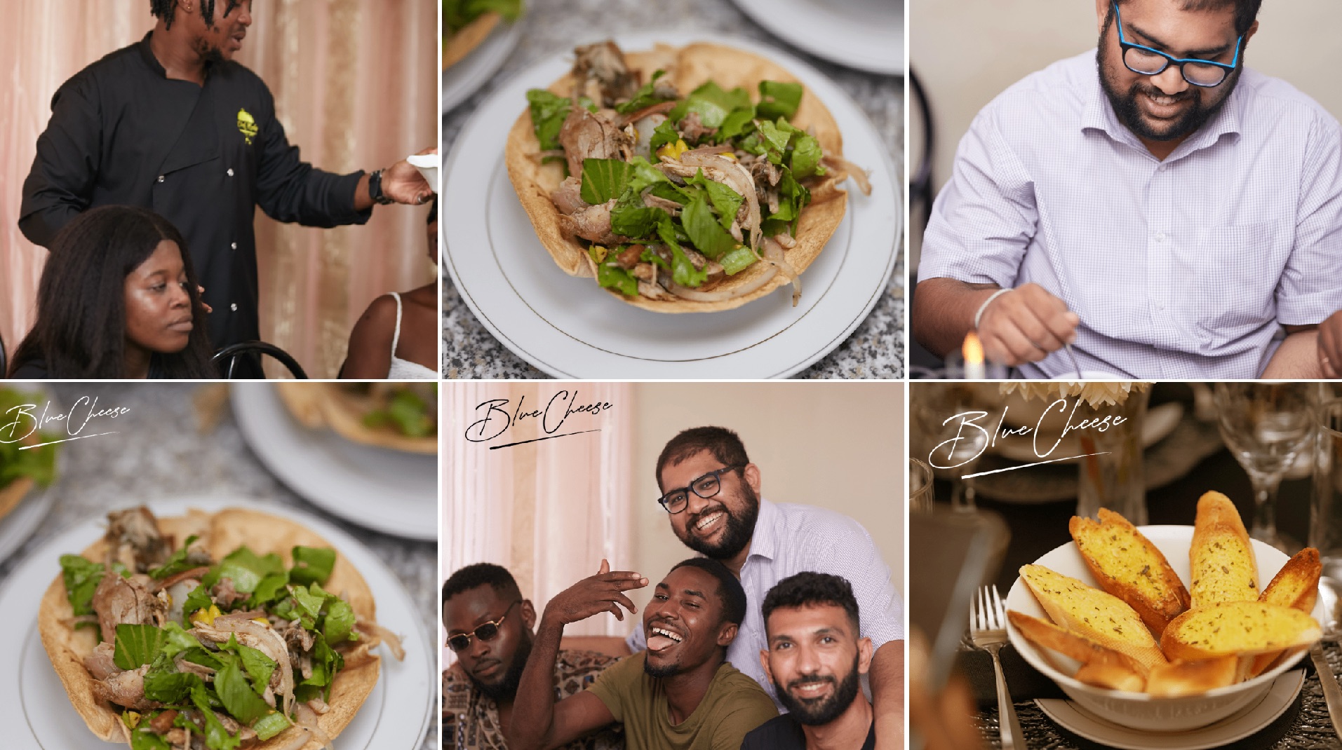 Blue Cheese pop-up dinner event content creation in Ghana by Brainstorm Africa