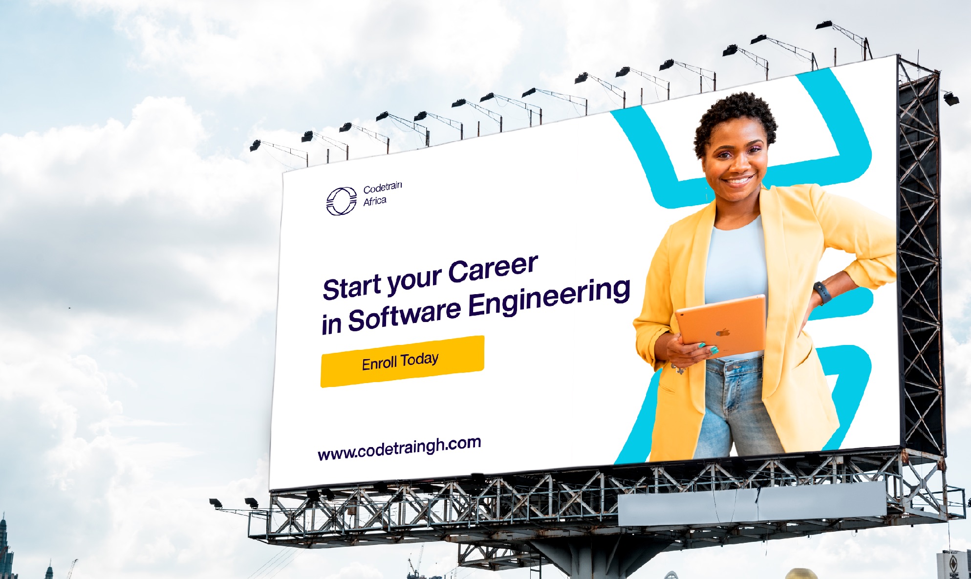 Codetrain Africa billboard