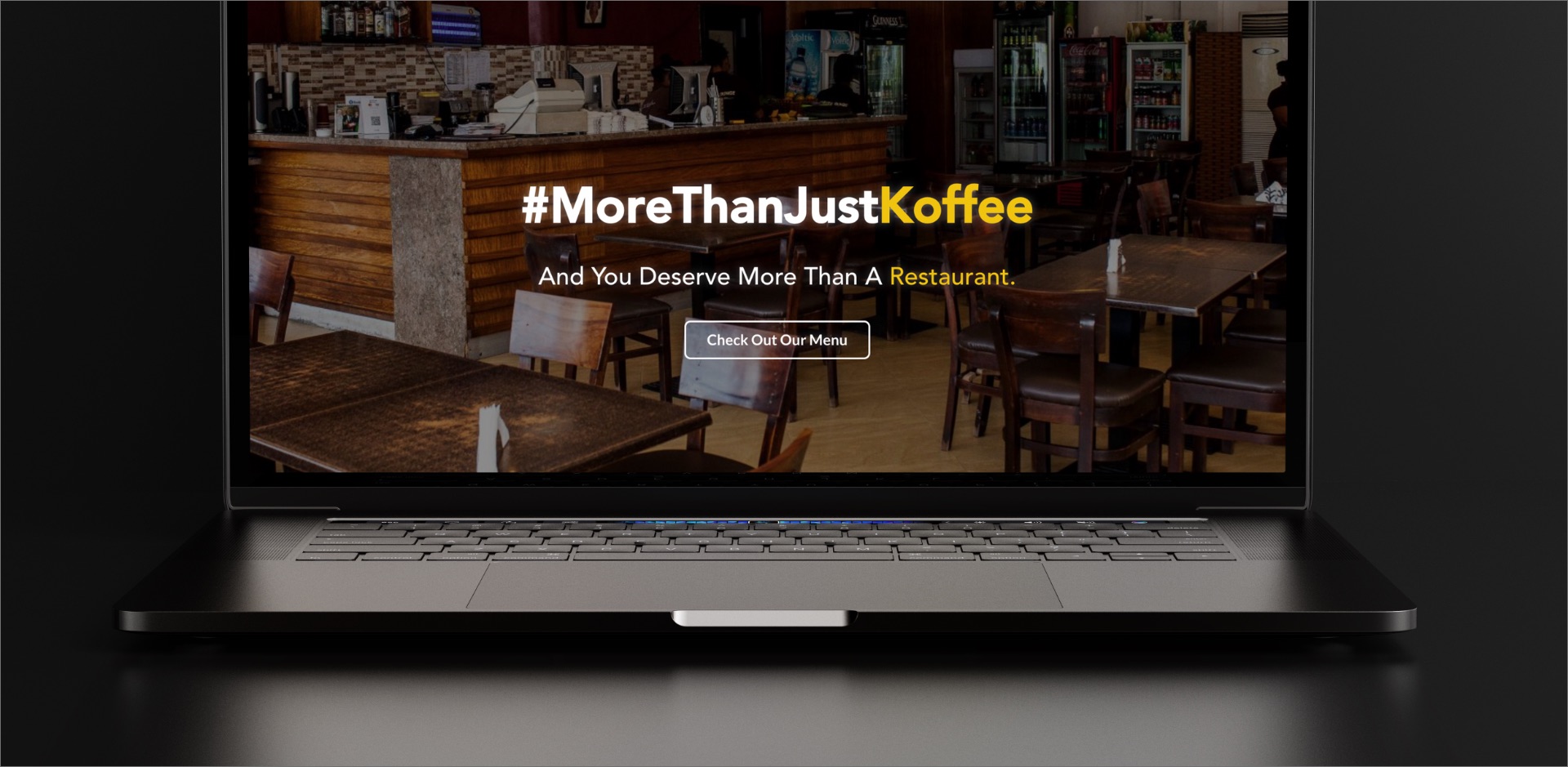New Koffee Lounge website design by Brainstorm Africa with the MoreThanJustKoffee campaign